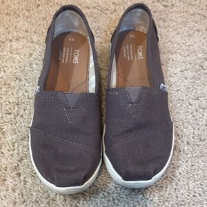 TOMS Alpargata Charcoal Canvas Slip-Ons